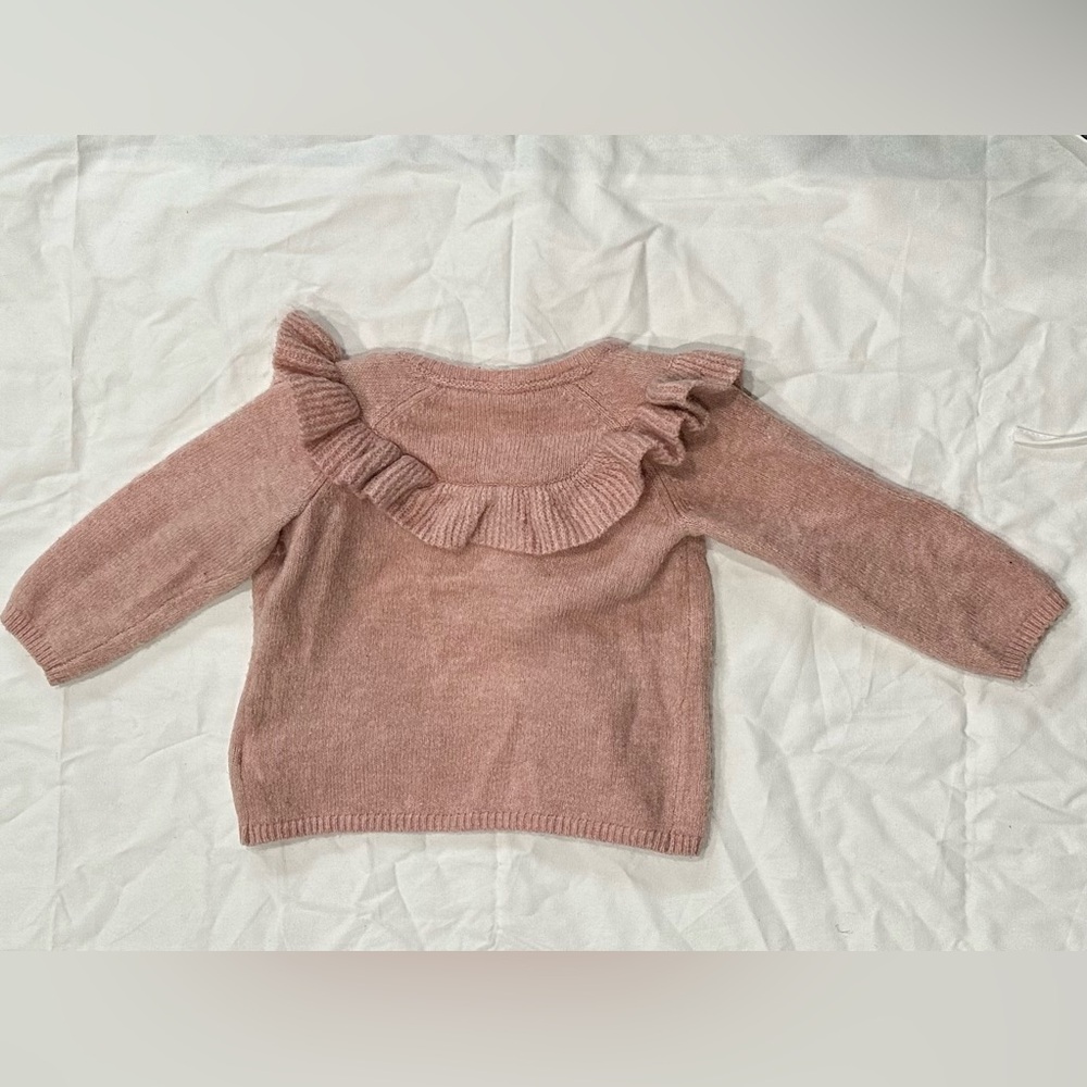 H&M Pink Ruffled Cardigan - Picture 2 of 2
